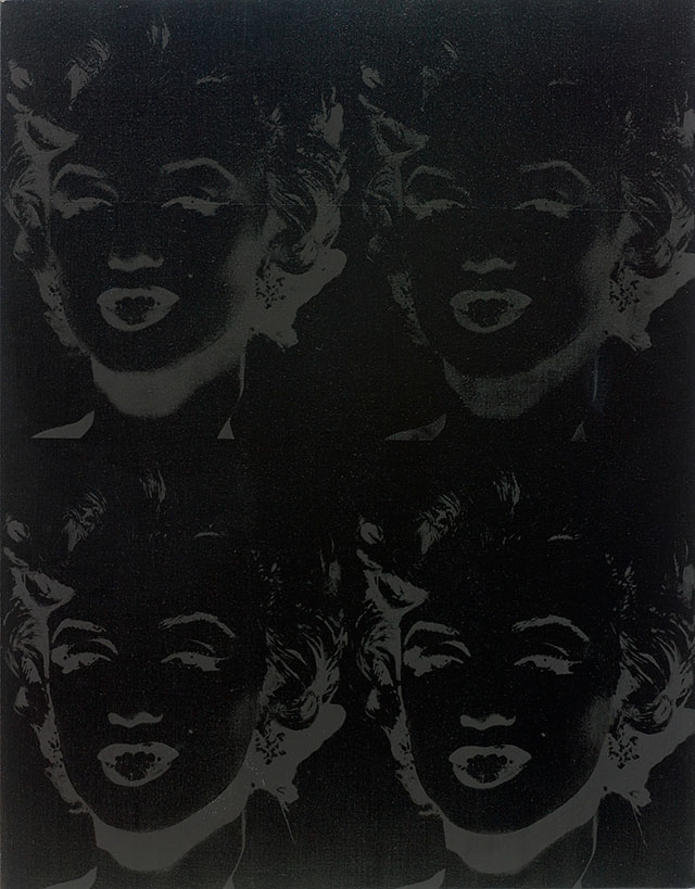 Энди Уорхол. Four Marilyns (Reversal Series), 1986
